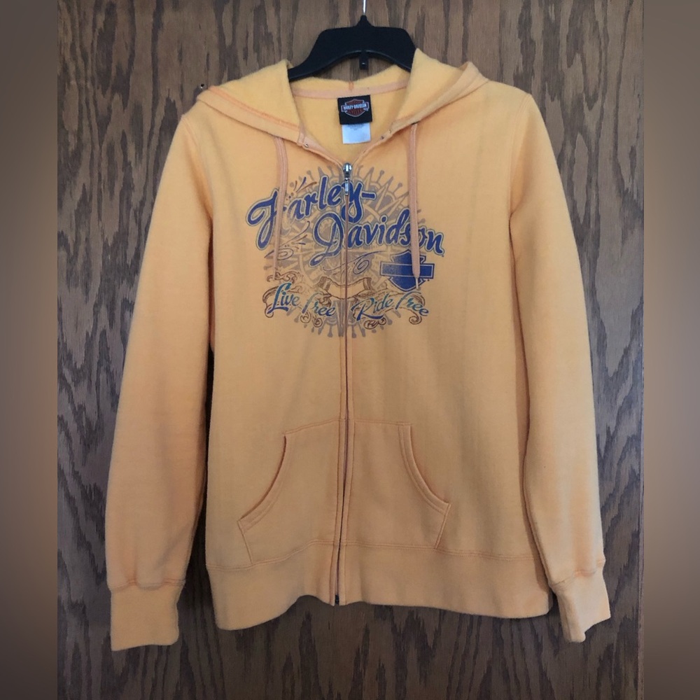 Womens Harley Davidson Zip Up Sweatshirt